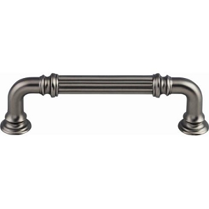 Top Knobs TK322AG Chareau TK322AG Reeded Pull 3 3/4 Inch CC Ash Gray